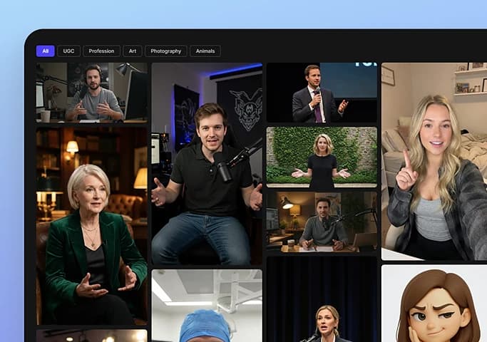 Upload a photo or pick an avatar template